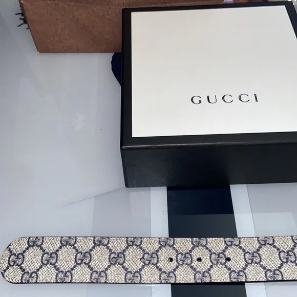 Gucci GG Supreme belt with G buckle - Picture 3 of 8